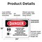 Signmission Radiation & Laser Sign, 18 in H x 24 in W, Plastic, Rectangle OS-2PACK-DS-P-1824-L-1417 - alternate 8